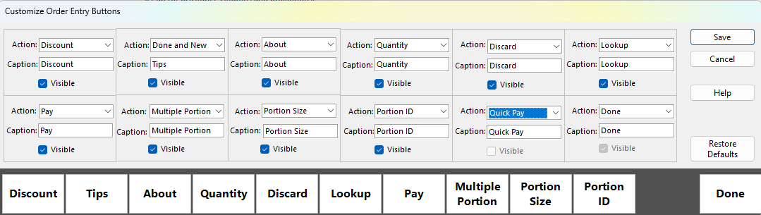 Customize Order Entry Buttons1