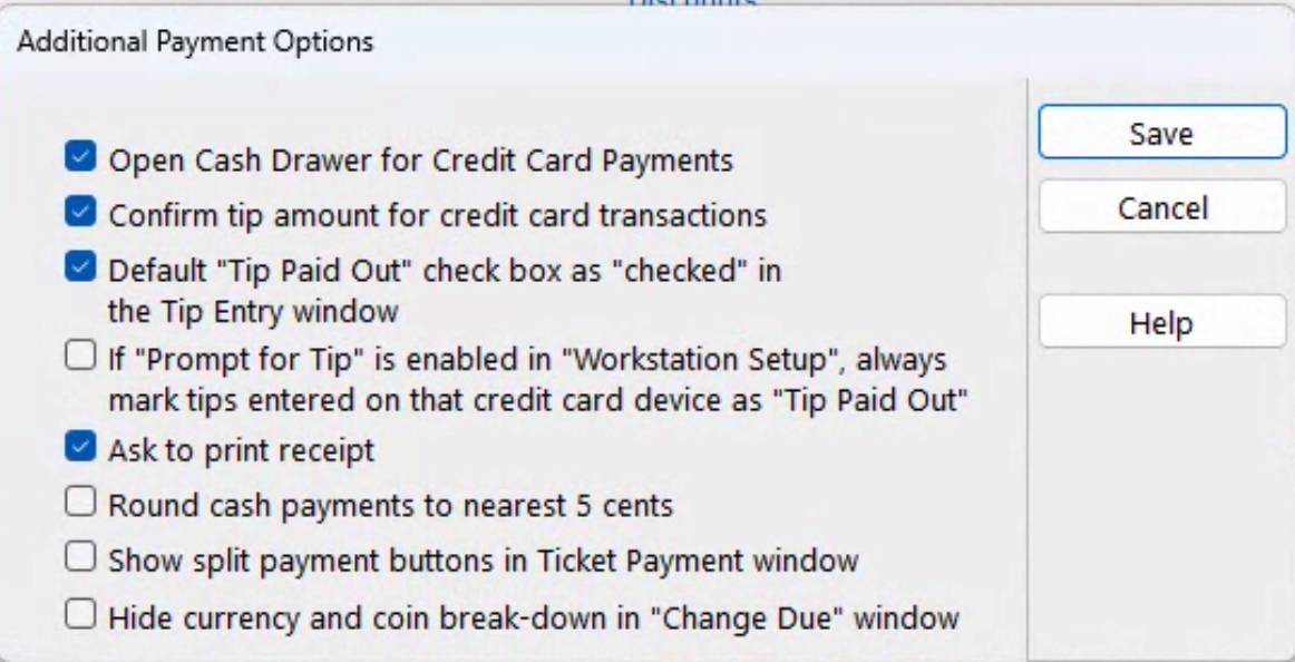 Additional payment options